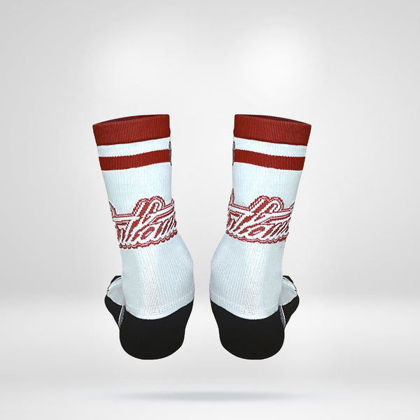 Sock - White/Red